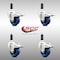 Service Caster 3 Inch 316SS Solid Poly Swivel 3/4 Inch Expanding Stem Caster Set Lock Brake SCC-SS316TTLEX20S314-SPUS-34-4 - alternate 4